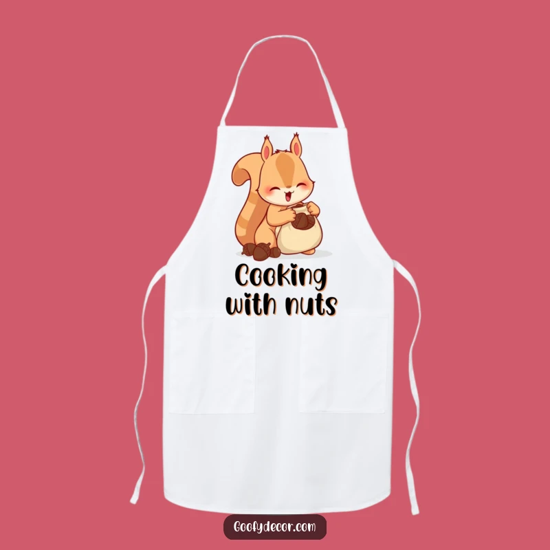 Funny Squirrel Acorn Apron - Hoarding Rodent Kitchen Wear