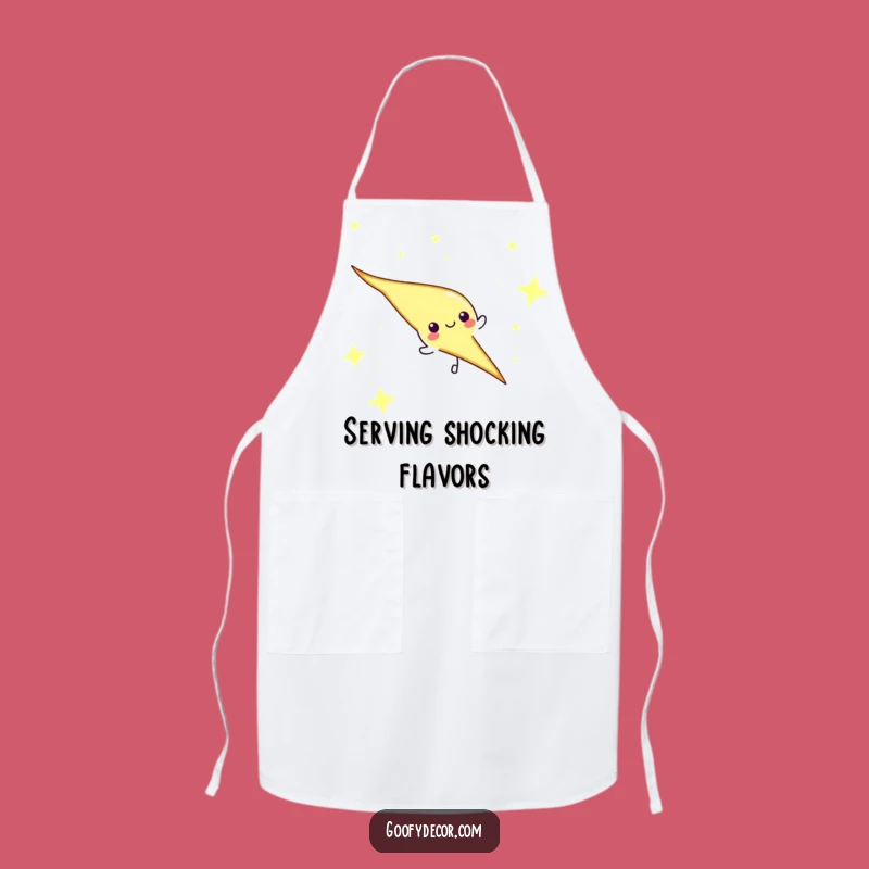 Funny Lightning Bolt Apron - Cook with Electrifying Style, Fun Gift