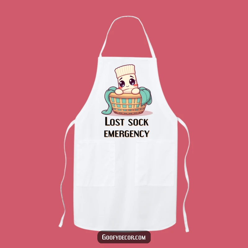 Funny Sock Chef Apron: Hilarious Cartoon Sock Kitchen Wear Gift
