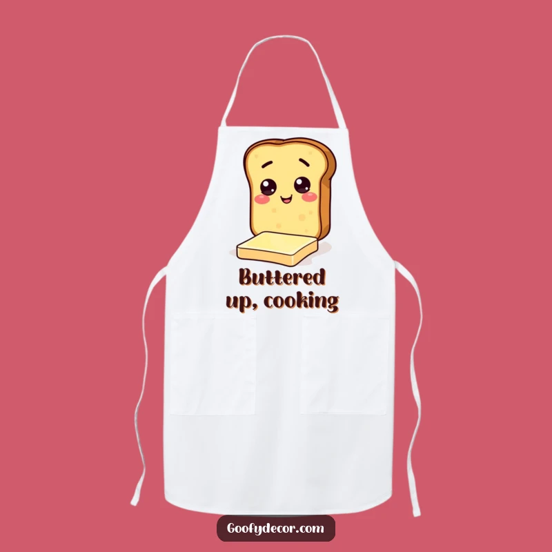 Funny Toast Butter Slide Apron: Kitchen Comedy, Practical Funny Gift