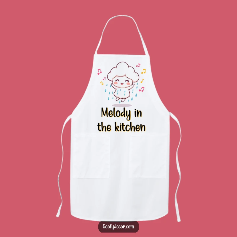 Funny Dancing Cloud Apron - Cook Up a Symphony in the Kitchen!