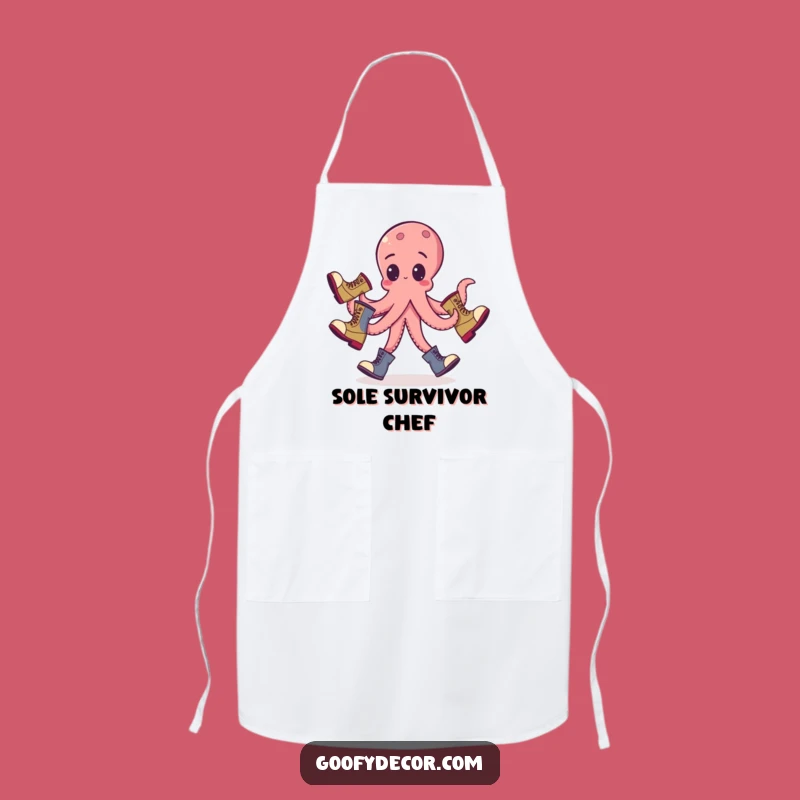 Funny Octopus Juggling Apron: Cook with Chaos - Great Kitchen Gift