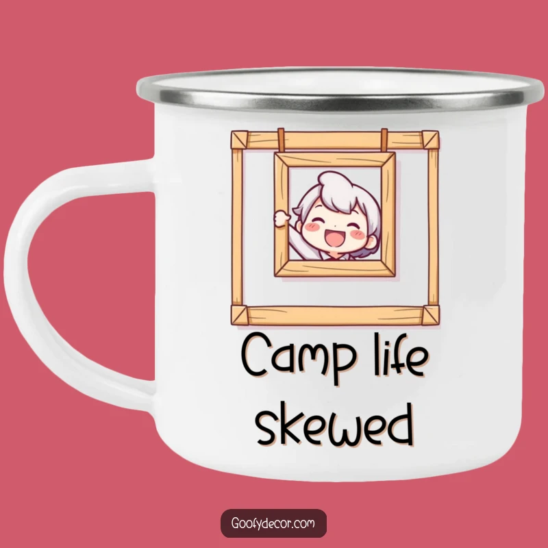 Funny Crooked Picture Camping Mug: Hilarious Decorator's Companion