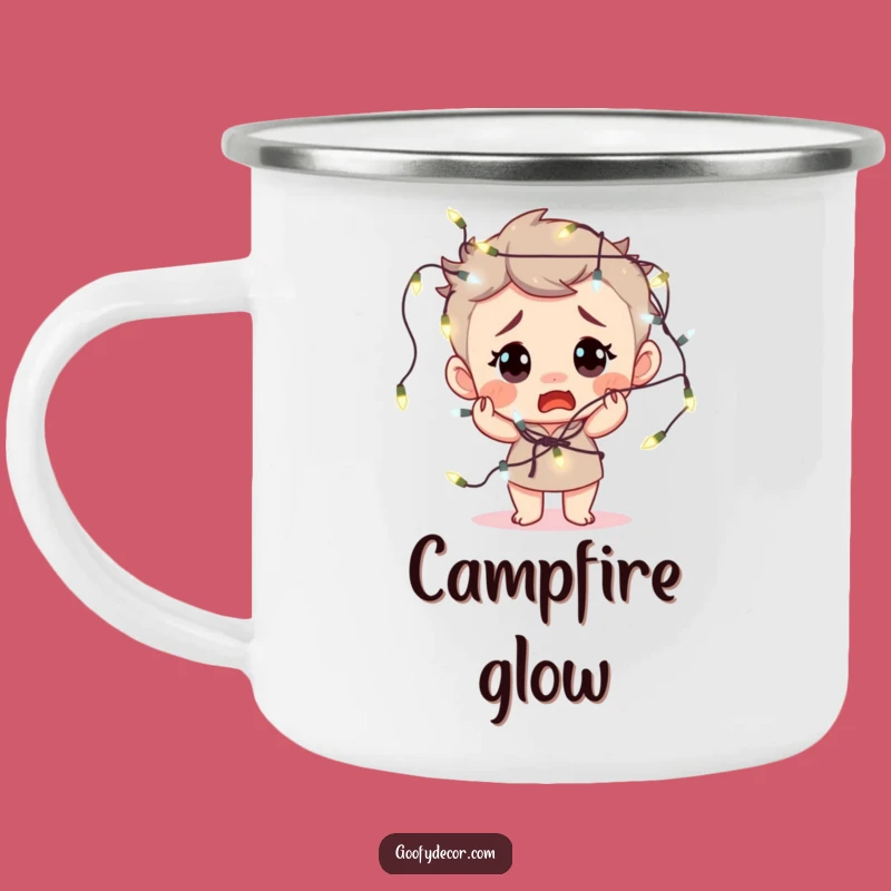 Funny Fairy Lights Camping Mug - Hilarious Holiday Outdoor Gift