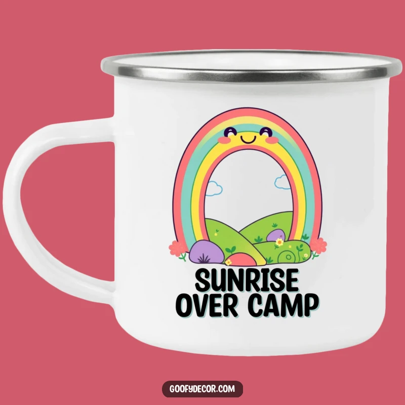 Funny Rainbow Camping Mug - Brighten Your Adventures Everywhere!