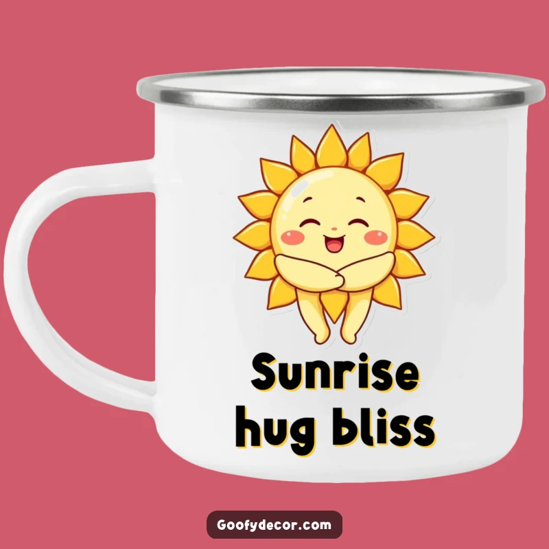 Funny Sun Hug Camping Mug - Warmth on the Go, Great Outdoor Gift