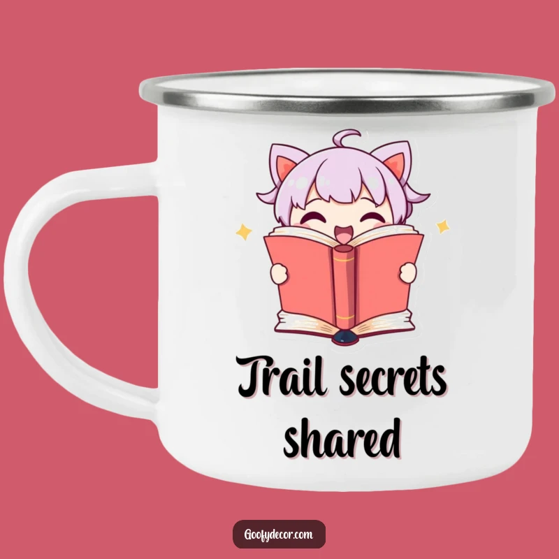 Funny Outdoor Book Mug: Character's Secret Pages Reveal Camp Cup, Great Funny Gift for Hikers