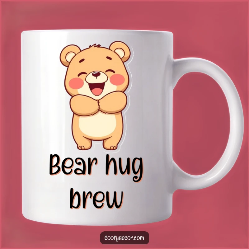 Funny Bear Hug Mug: Get Cozy with This Big-Hearted Bear, Perfect Funny Gift!