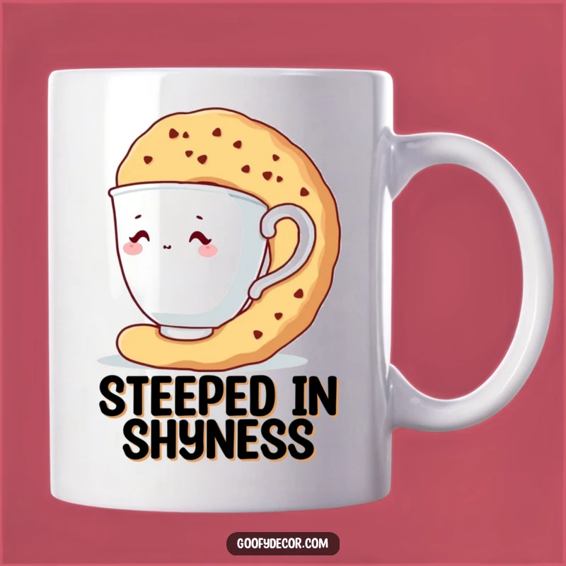 Funny Shy Teacup Mug: Adorable Hiding Character Gift for Tea Lovers