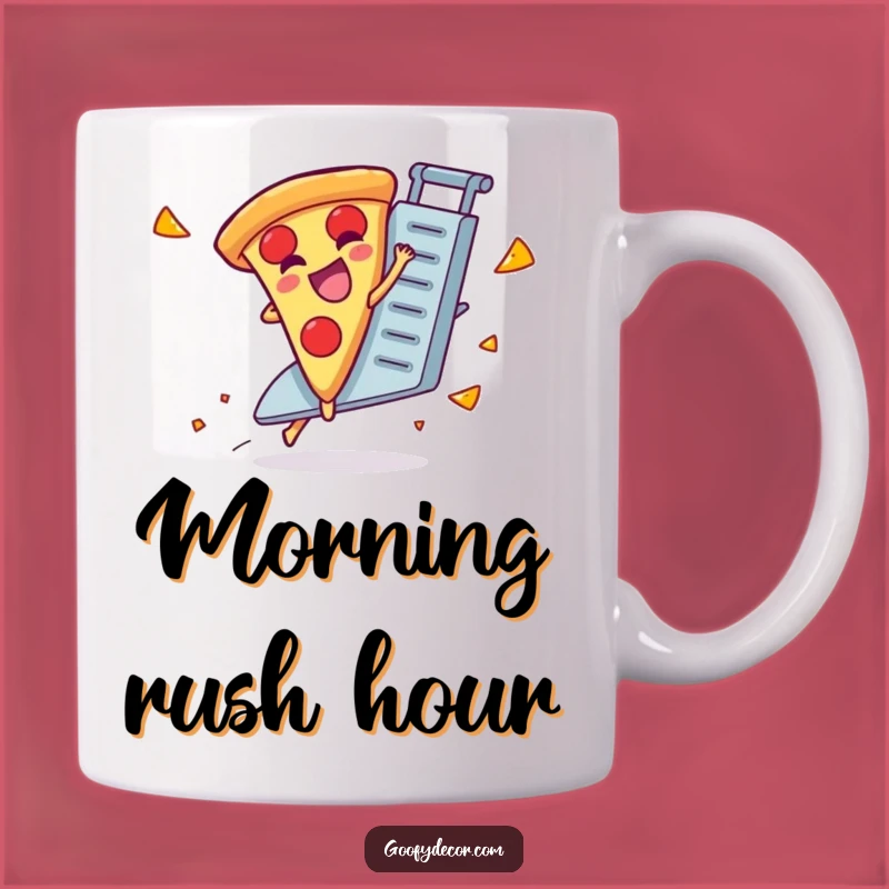 Funny Pizza Grater Mug: Hilarious Giggling Slice Gift for Foodie Fun Lovers