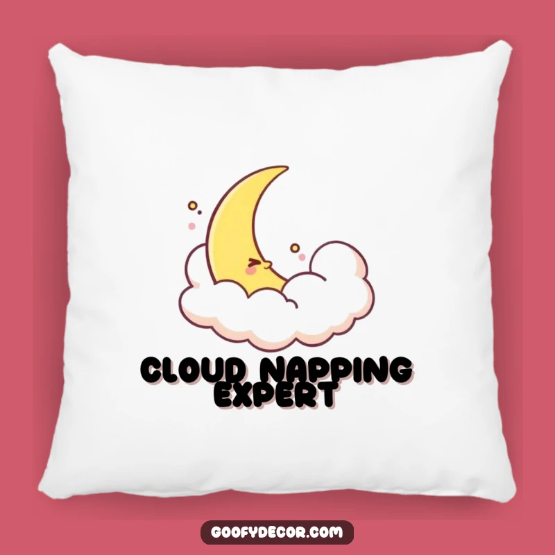 Soft Funny Shy Moon Pillow - Cozy Comfort with Celestial Charm