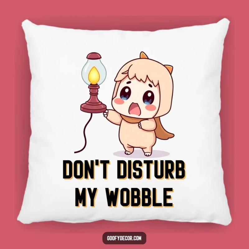 Funny Surprised Character Lamp Wobble Pillow - Comfy Decor for Laugh Enthusiasts