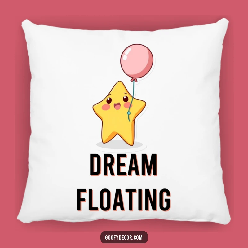 Bouncing Star Pillow: Funny Balloon Fun, Cozy Comfort