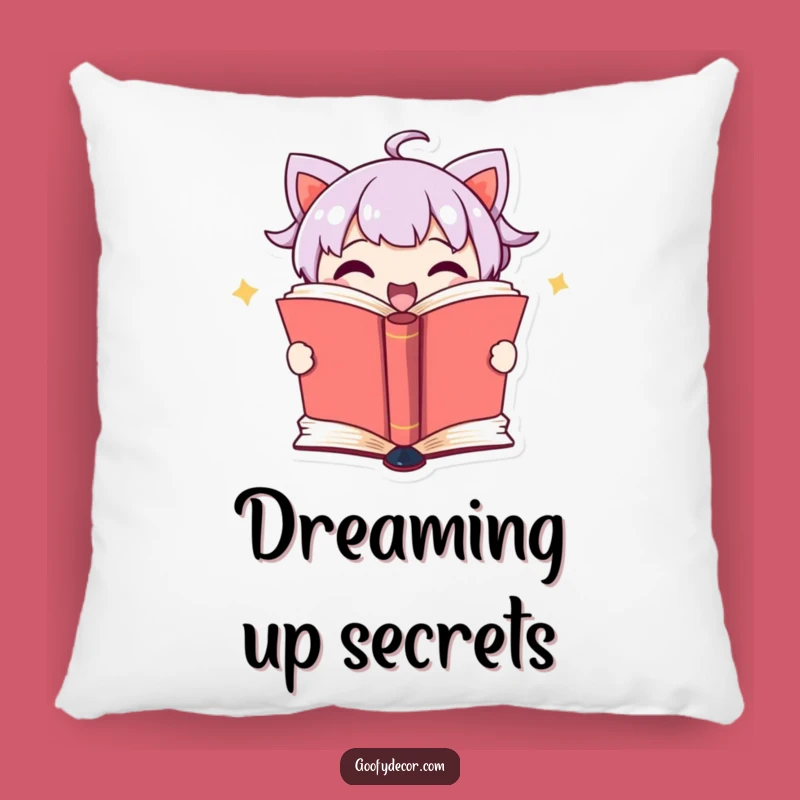 Funny Book Nook Pillow: Cute Character's Secret Pages Reveal Cushion, Perfect Funny Gift for Comfort