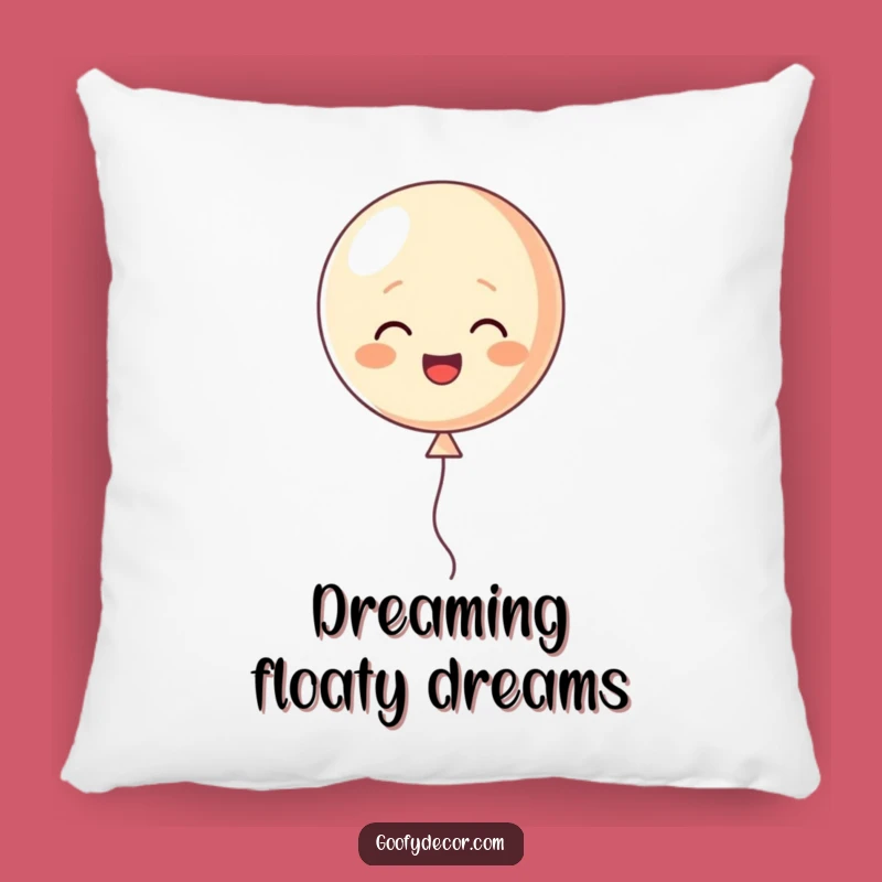 Funny Uplifting Pillow: Balloon Character Floating Design, Perfect Funny Gift for Comfort