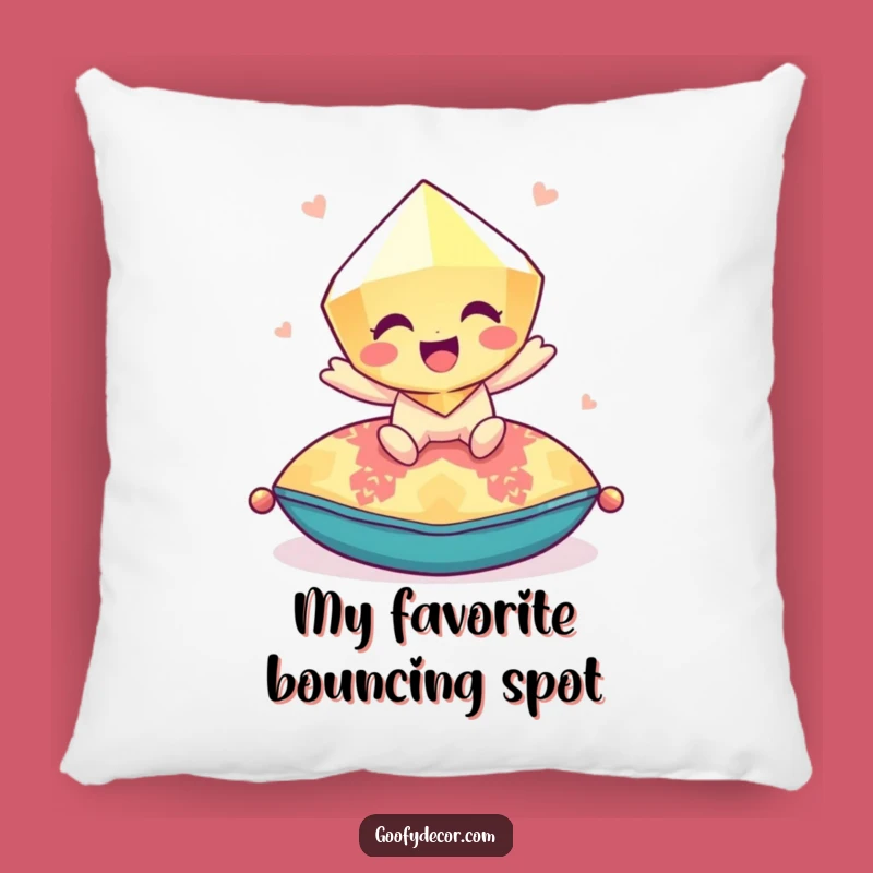 Funny Gem Cushion: Comfy and Playful Statement Piece