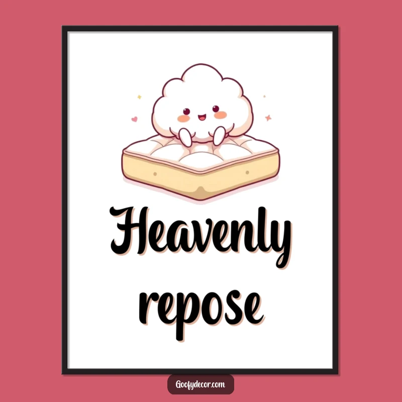 Funny Giddy Cloud Digital Art - Instant Download of Bouncing Joy