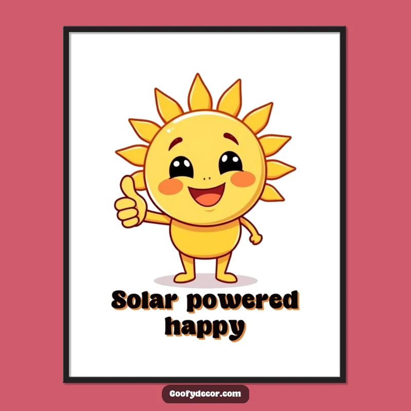 Funny Sun Digital Art: Joyful Character Spreading Sunshine Instantly
