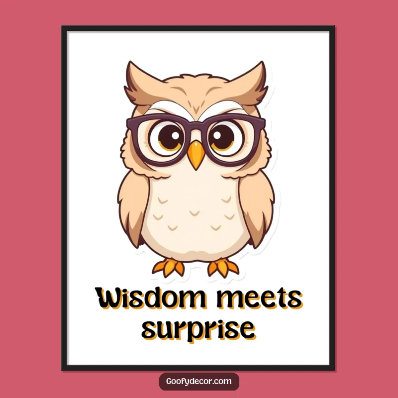 Funny Owl Digital Art: Instant Wisdom for Your Walls