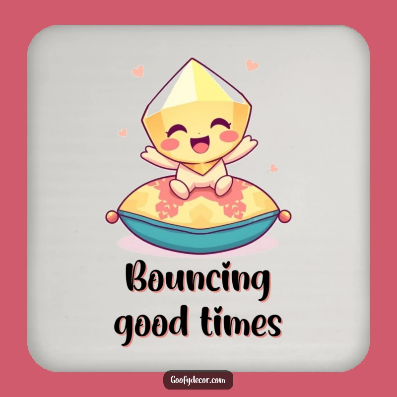 Funny Gem Drink Coaster: Protect Surfaces with Playful Flair!