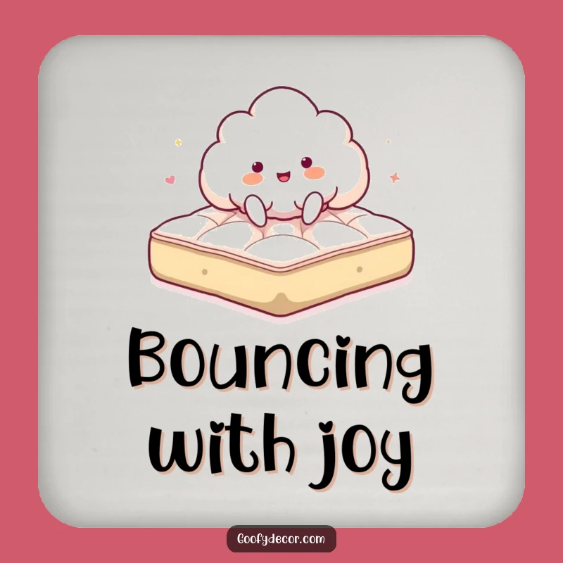 Funny Giddy Cloud Coaster - Protect Surfaces With Whimsy