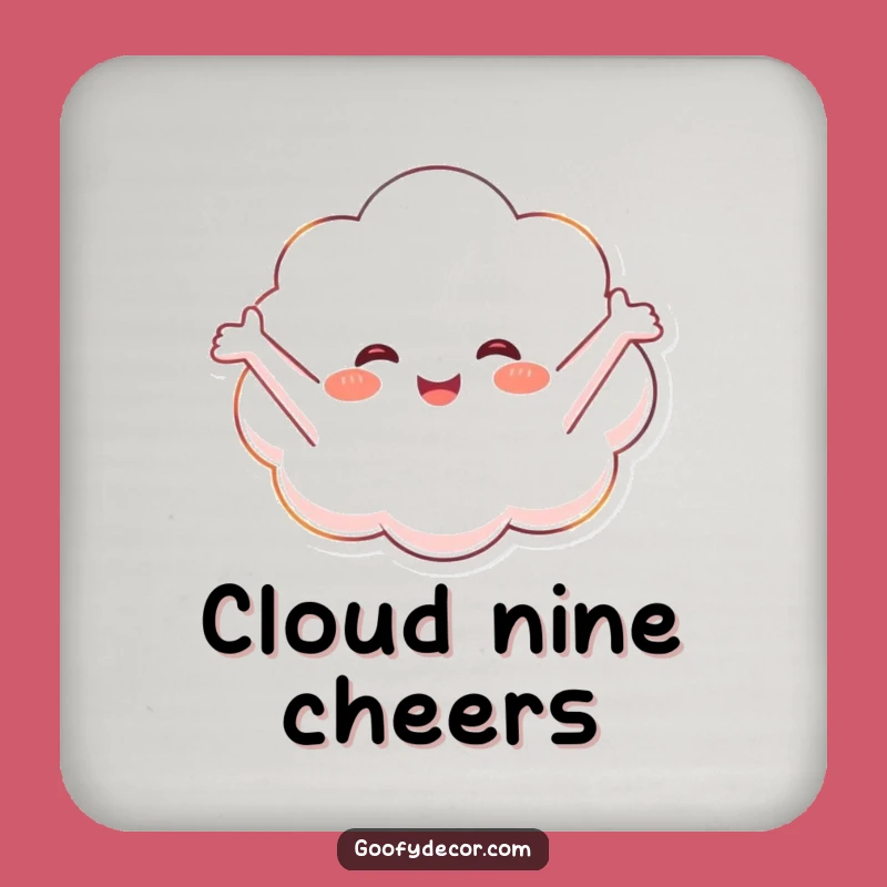 Funny Cloud Coaster: Protect Surfaces, Serene & Stylish Funny Gift