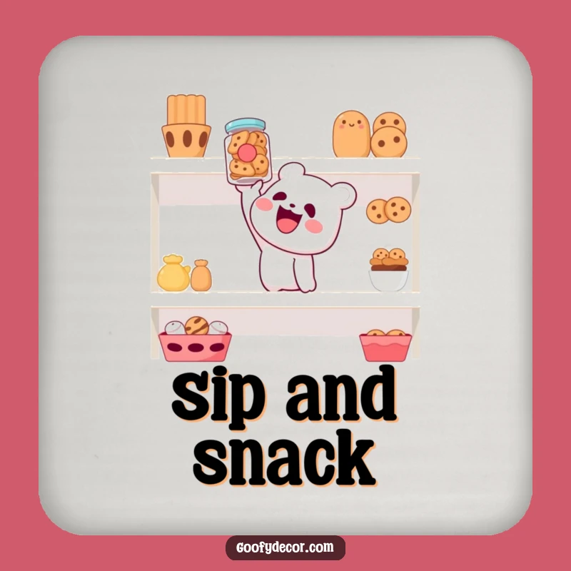 Funny Cookie Jar Coaster - Hilarious Snack Protection Gift