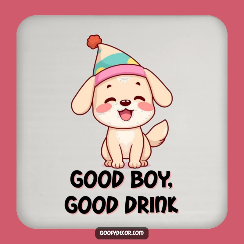 Funny Dog Coasters (Set of 4): Protect Surfaces with Happy Pup Style, Perfect Funny Gift!