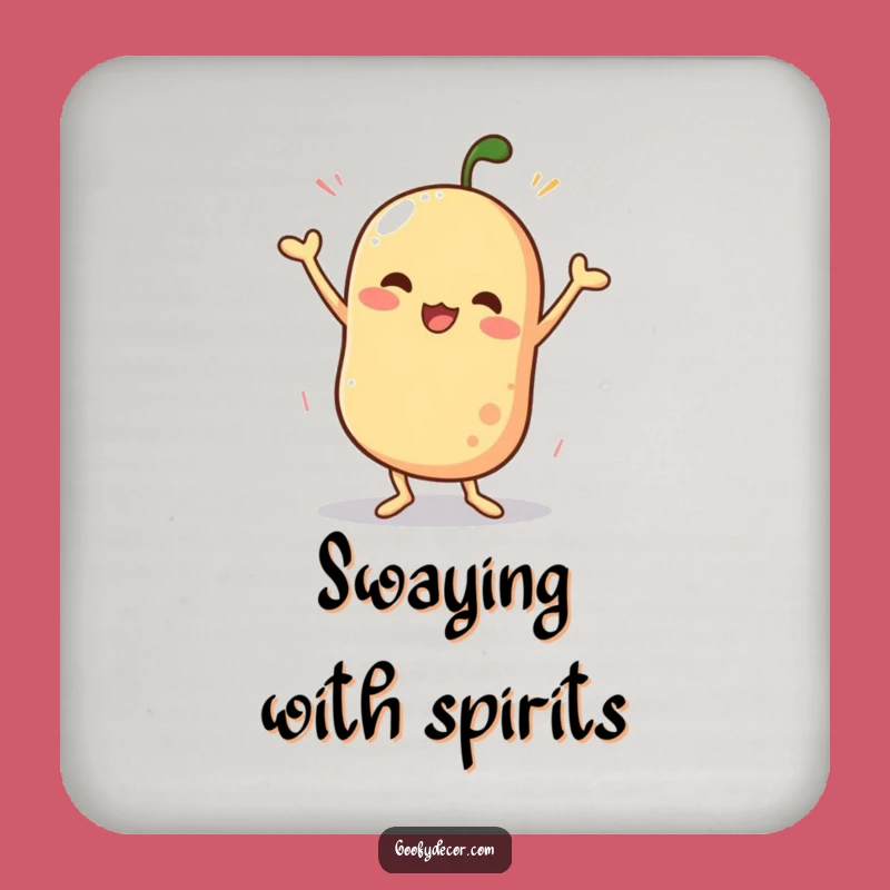 Funny Wobbly Dance Coaster: Protect Tables with Energetic Humor