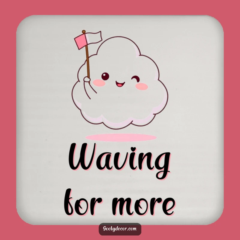 Funny Happy Cloud Coaster: Protect Surfaces with Cheer, a Tiny Funny Gift