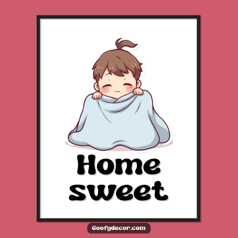 Funny Giant Blanket Poster - Playful Folding Fail Wall Art