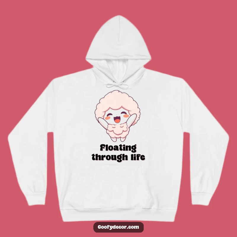 Cozy Funny Fluffy Floater Hoodie: Warmth and Uplifting Vibes