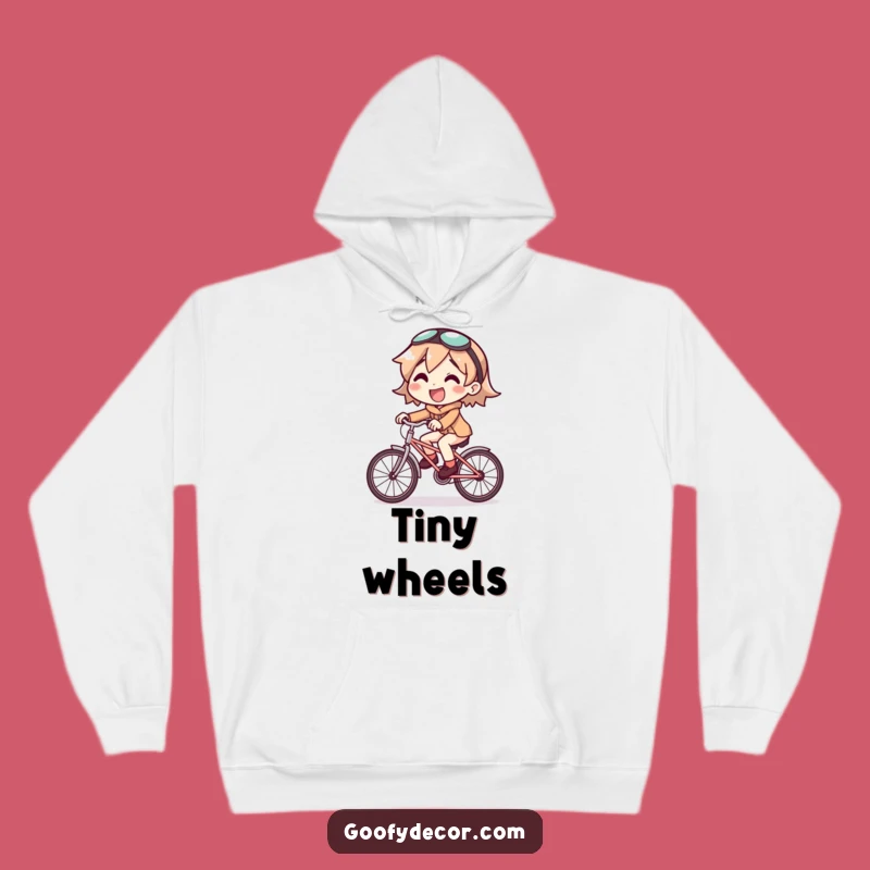 Funny Small Bike Hoodie - Cozy & Hilarious Character Ride Gift