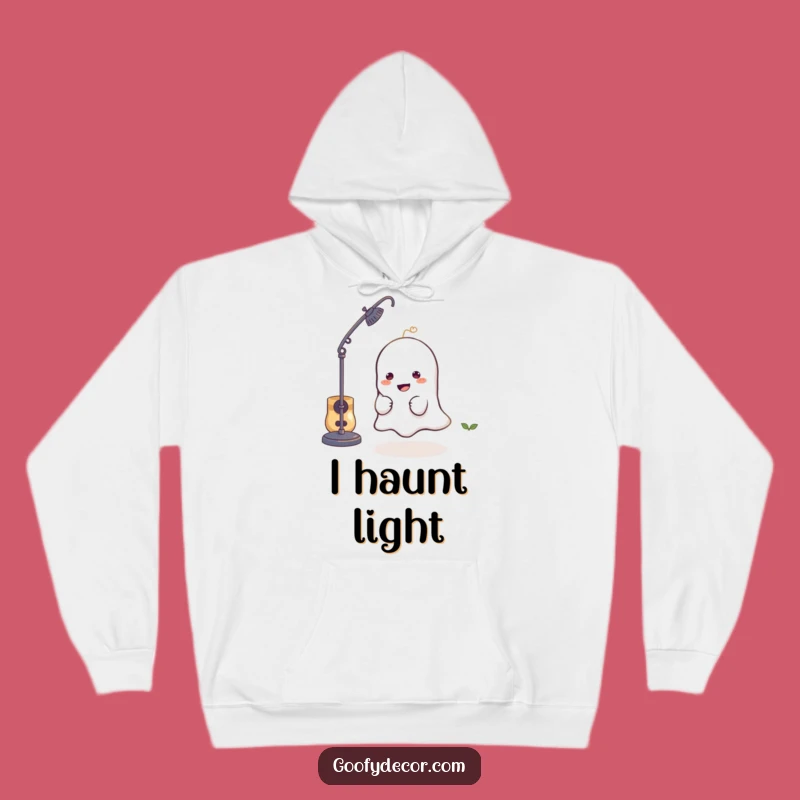Cozy Funny Ghost Hoodie: Mischievous Spooky Character Design, Ultimate Funny Gift for Cold Nights