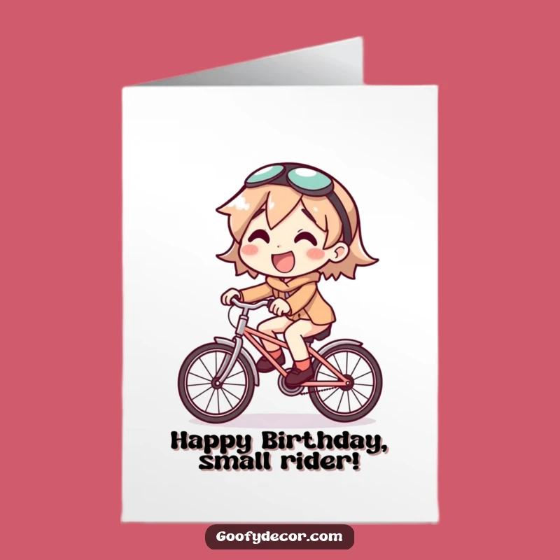 Free Printable Birthday Card: Tiny Bike Joy! Funniest Downloadable Gift for a Wild Ride