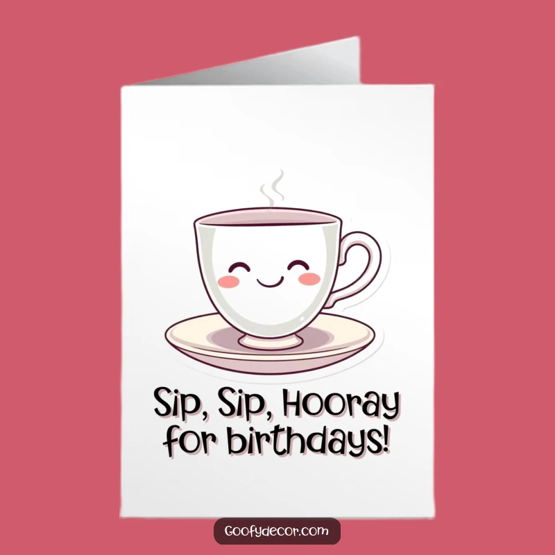 Free Printable Kawaii Teacup Birthday Card: Spinning Joy! Hilarious Downloadable for Tea Lovers