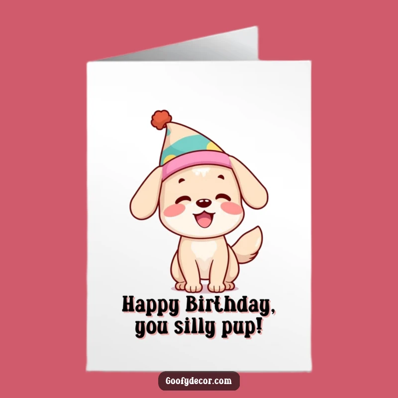 Funny Free Printable Dog Birthday Card - Downloadable & Print at Home Joy