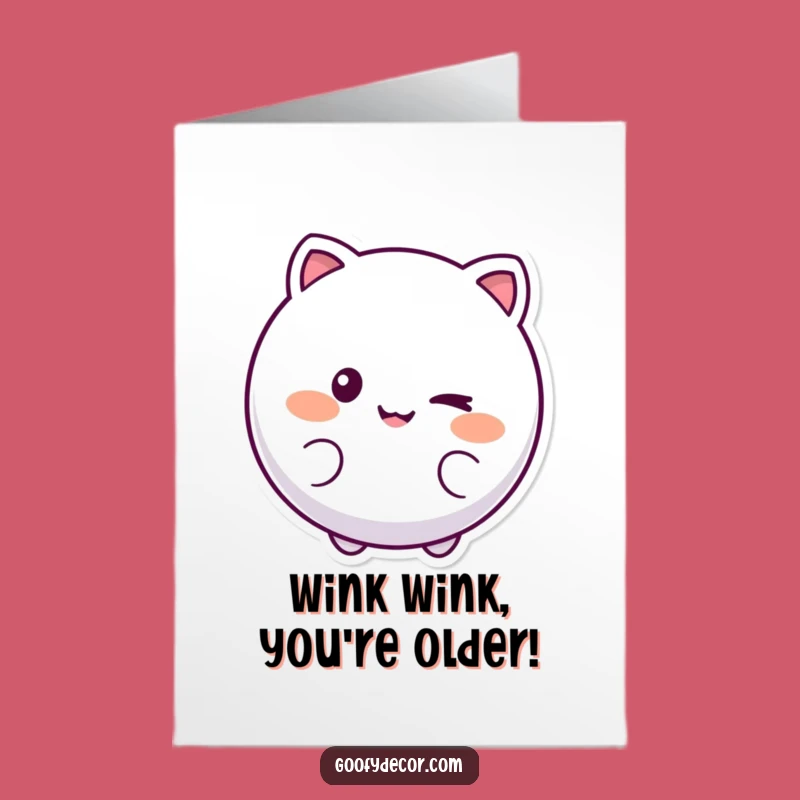 Free Printable Winking Smiley Card: Funny Birthday Downloadable Gift for Anyone