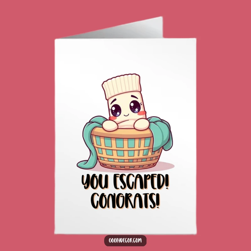 Free Printable Sock Card: Hilarious Congratulations on Your Laundry Win Downloadable Gift