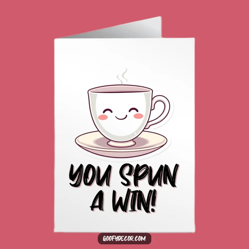Free Printable Kawaii Teacup Congrats Card: Spinning Smiles! Hilarious Downloadable