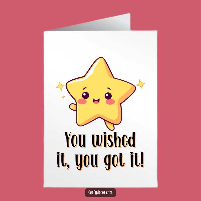 Free Printable Congratulations Card: Shooting Star Wish Come True - Funny Downloadable Gift