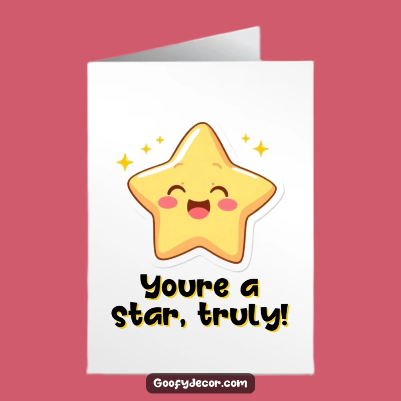 Free Printable Congrats Card: Winking Star, Funny Success Shine Bright