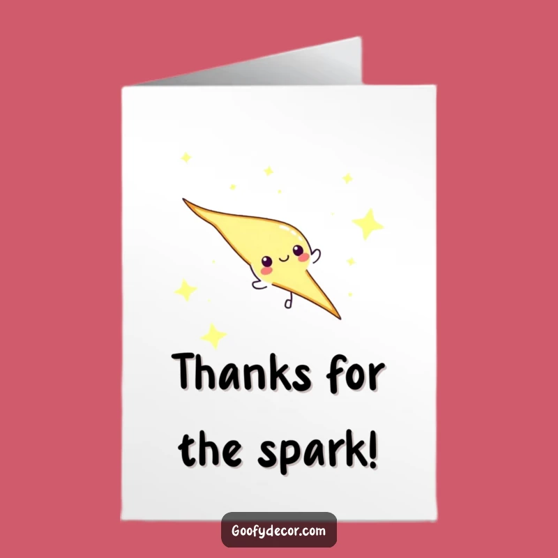 Free Printable Thank You Card: Energetic Lightning Bolt, Express Gratitude Downloadable Gift