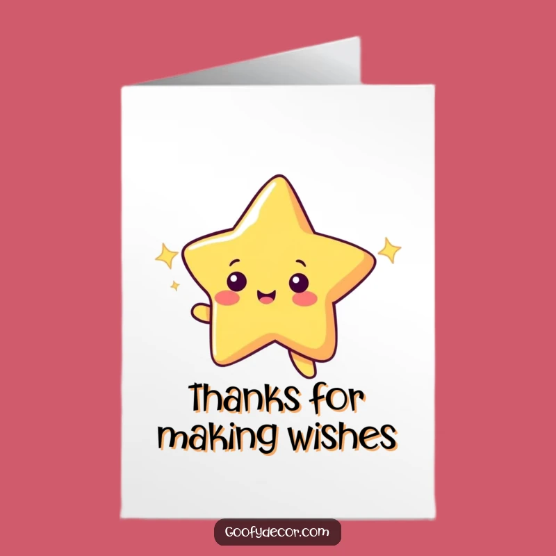 Free Printable Thank You Card: Shooting Star Gratitude - Downloadable Funny Greeting Gift