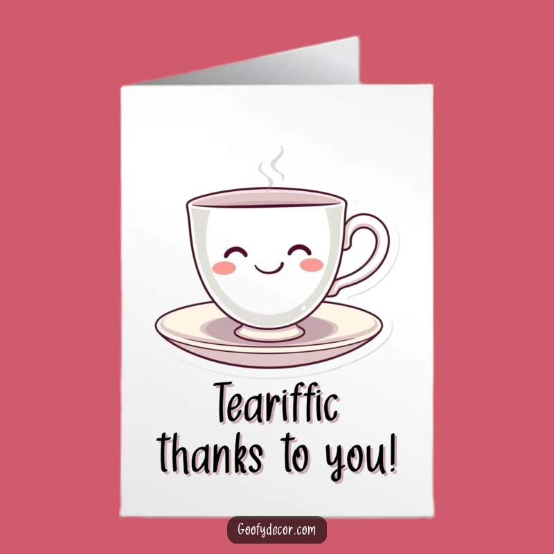 Free Printable Kawaii Teacup Thank You Card: Spinning Gratitude! Hilarious Downloadable