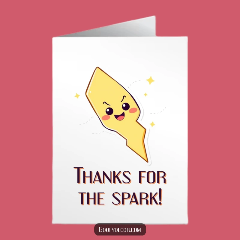 Free Printable Thank You Card: Bolt Of Gratitude From Mischievous Lightning, Downloadable Gift