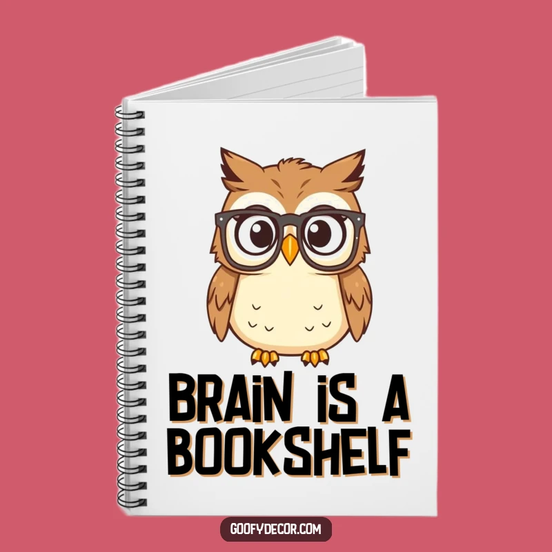 Funny Surprised Owl Reading Glasses Notebook: Jot Down Shocking Ideas