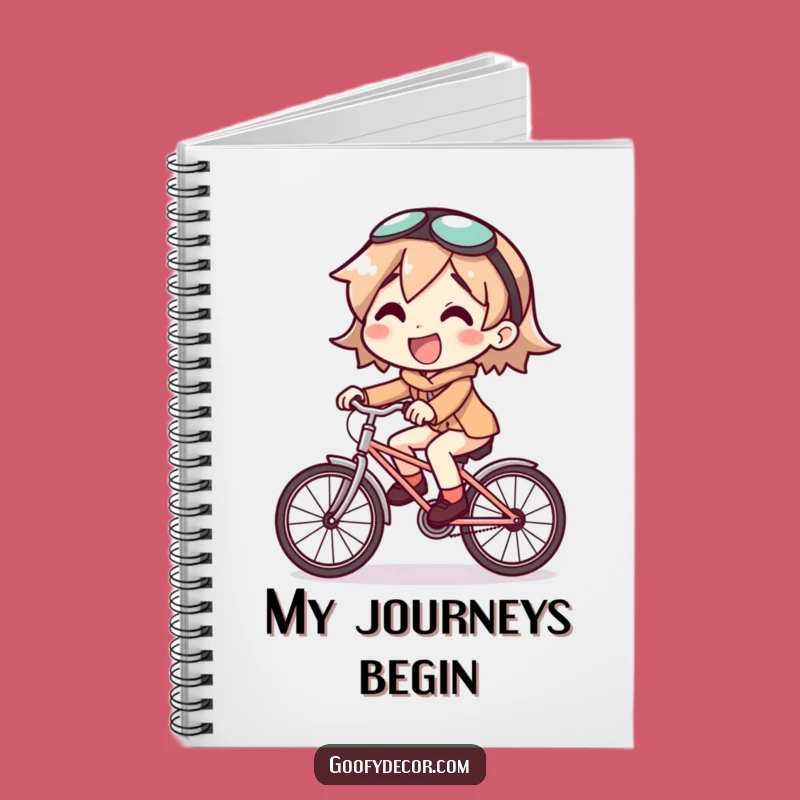 Funny Small Bike Notebook - Hilarious Journal for Joyful Ideas