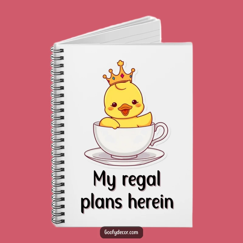 Funny Rubber Ducky Notebook: Jot Down Royal Ideas & Daily Quacks
