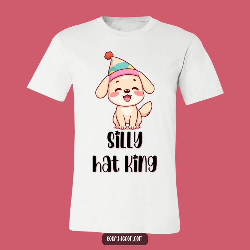 Funny Dog T-Shirt: Joyful Pup in a Silly Hat, Ideal Funny Gift!